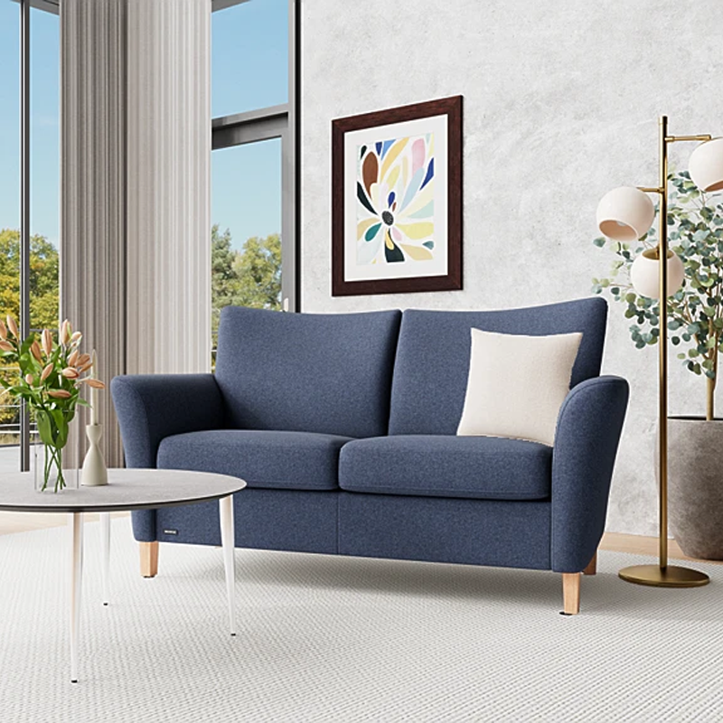 Fenice-denim-3 System+ 2½ personers sofa Fenice denim stof