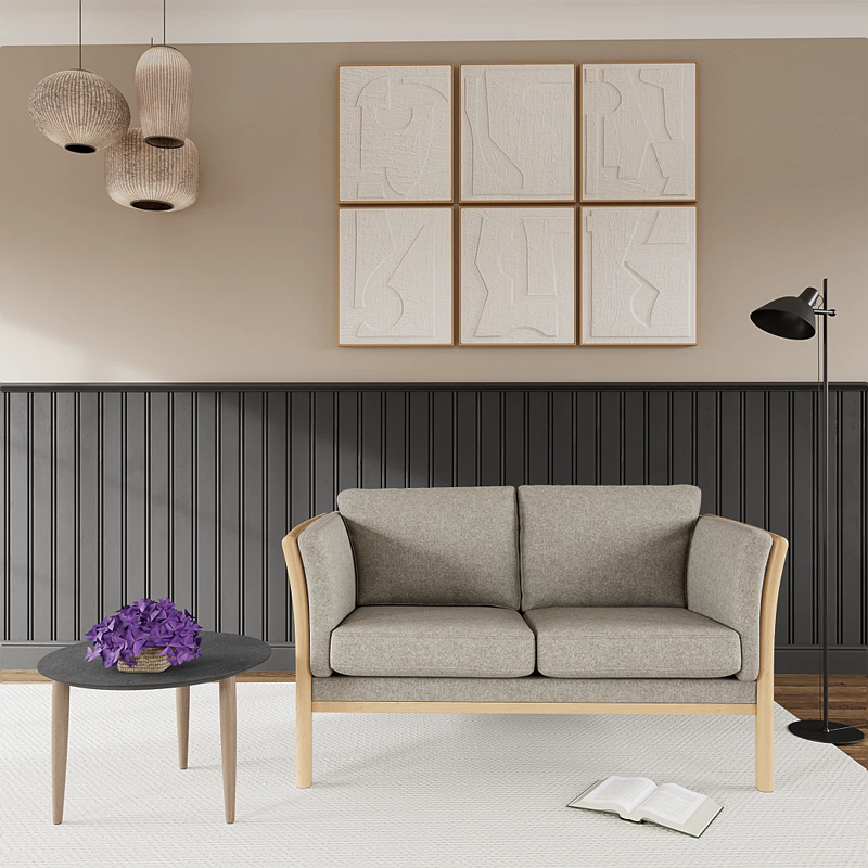 rosenholm-2-pers-sofa-graa- Rosenholm 2-personers sofa 432/03 Lysegrå