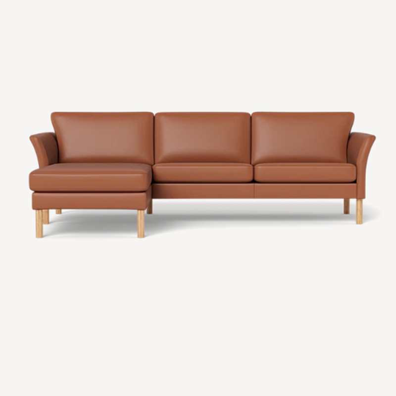 668-08-v-n-e-1 Skalma Copenhagen chaiselong sofa i semi-anilin læder i farve 668/08 cognac
