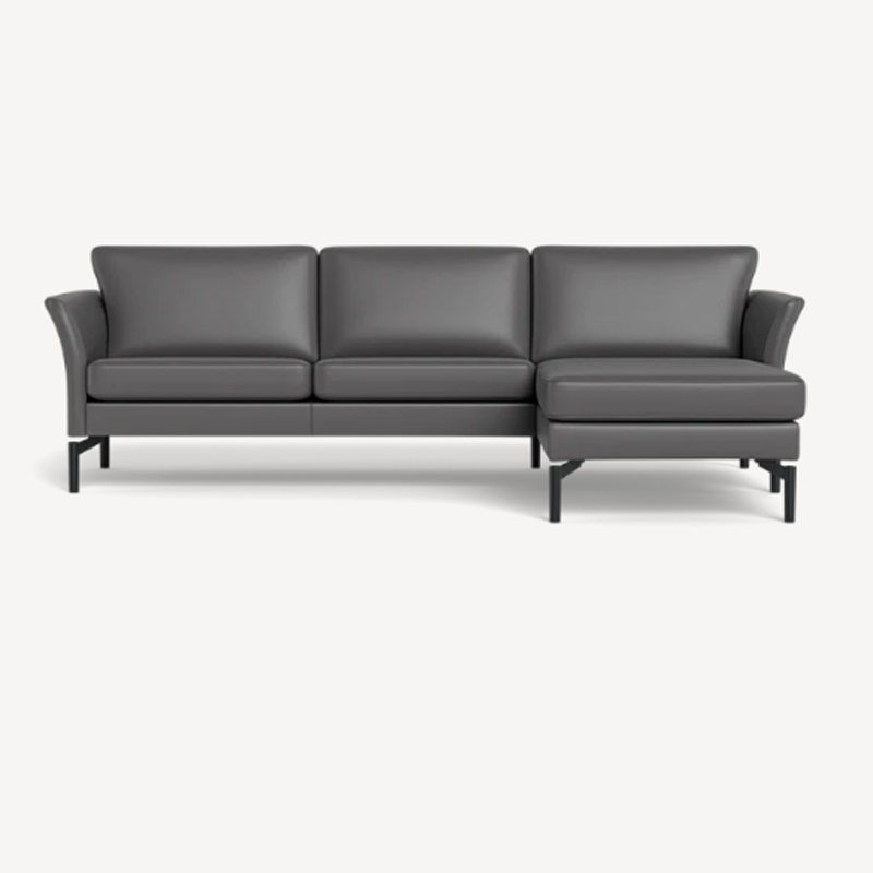 668-27-h-sm-1 Skalma Copenhagen chaiselong sofa i semi-anilin læder i farve 668/27 grå