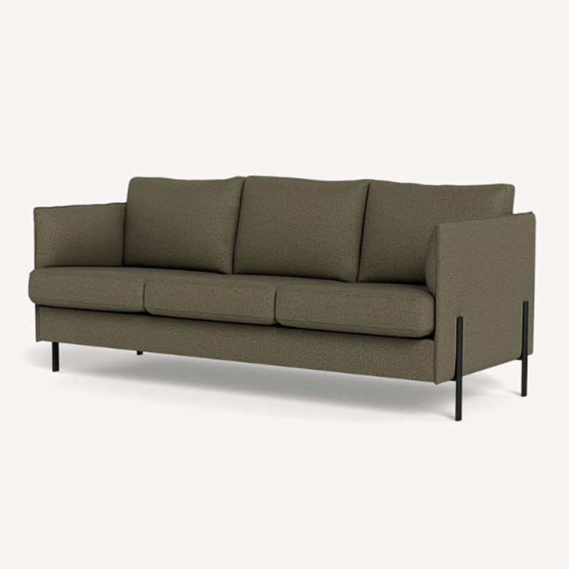 Unite-365-06-groen-1-3 London 3 personers sofa i Unite 365/06 grøn