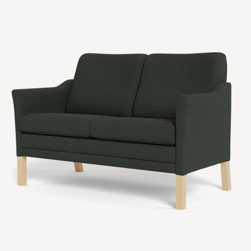 Milos 2 personers sofa i Cosmo 245/03 Grøn stof