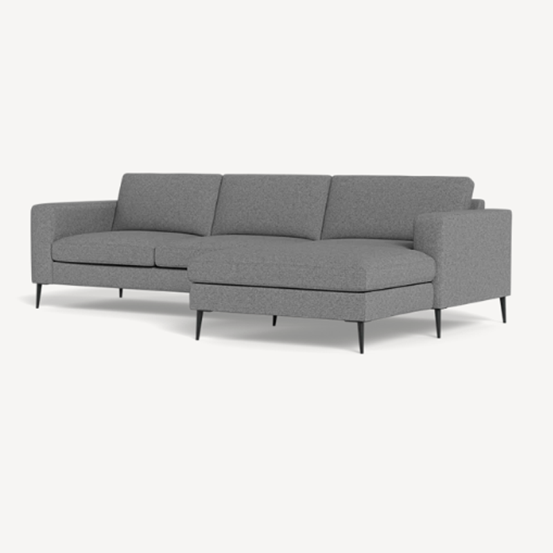 Livo Chaiselong sofa i Casa stone stof