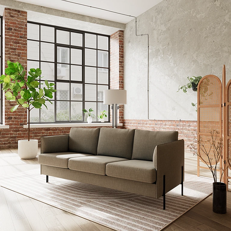 london-casual-beige-2-3 London 3 personers sofa i Casual 401/11 Beige stof