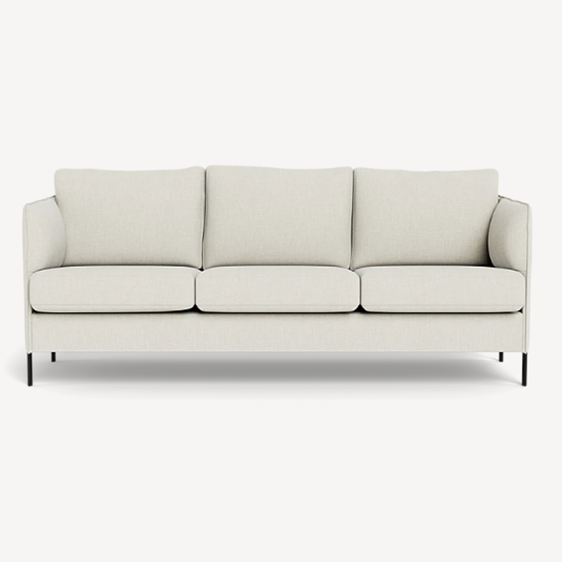 london-casual-hvid-1-3 London 3 personers sofa i Casual 401/01 Hvid stof
