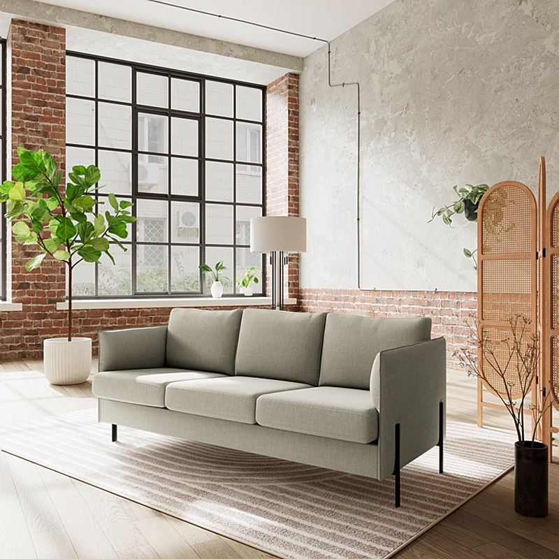 london-casual-hvid-2-3 London 3 personers sofa i Casual 401/01 Hvid stof