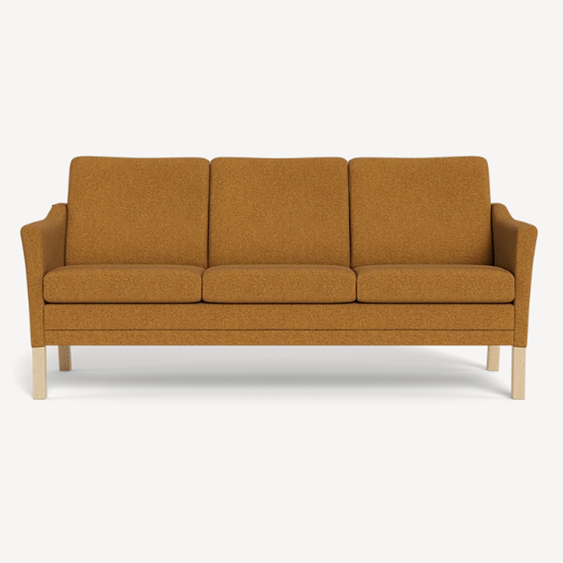 milos-261-06-gul-1-3 Milos 3 personers sofa i 261/06 Gul stof